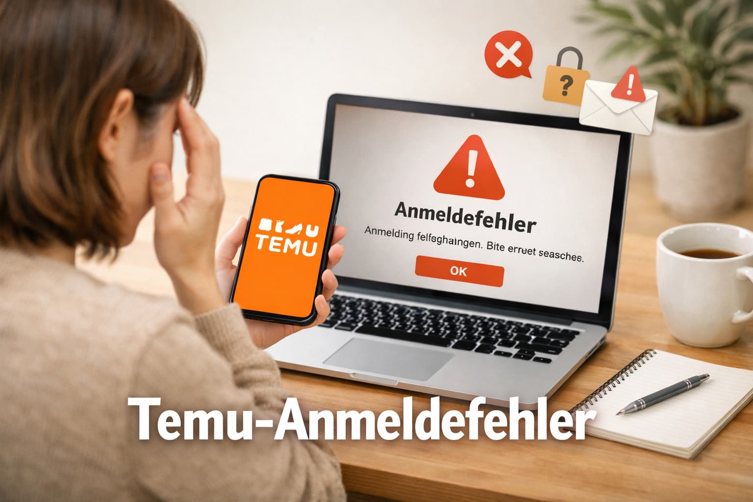 Temu-Anmeldefehler: Ursachen, Lösungen und Prävention