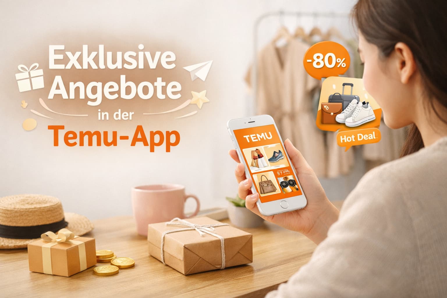 Exklusive Angebote in der Temu-App für clevere Käufer
