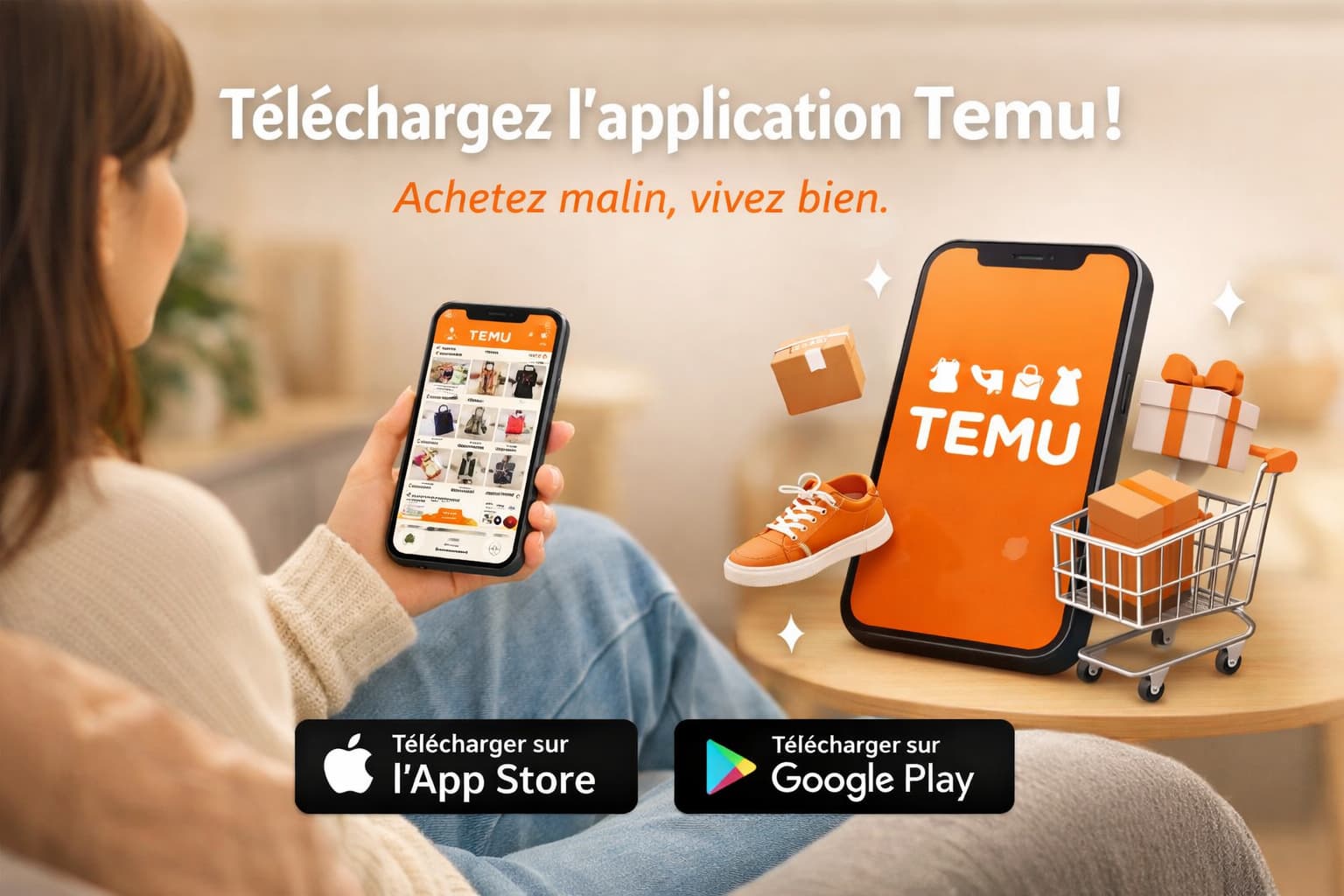 Temu-App herunterladen und günstig online einkaufen