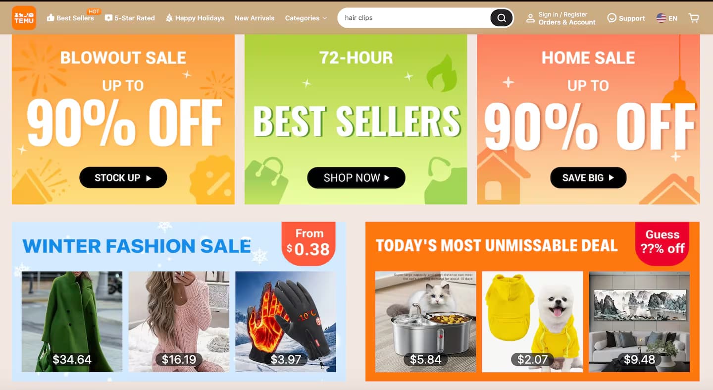 So finden Sie Temus beste wöchentliche Angebote in der App